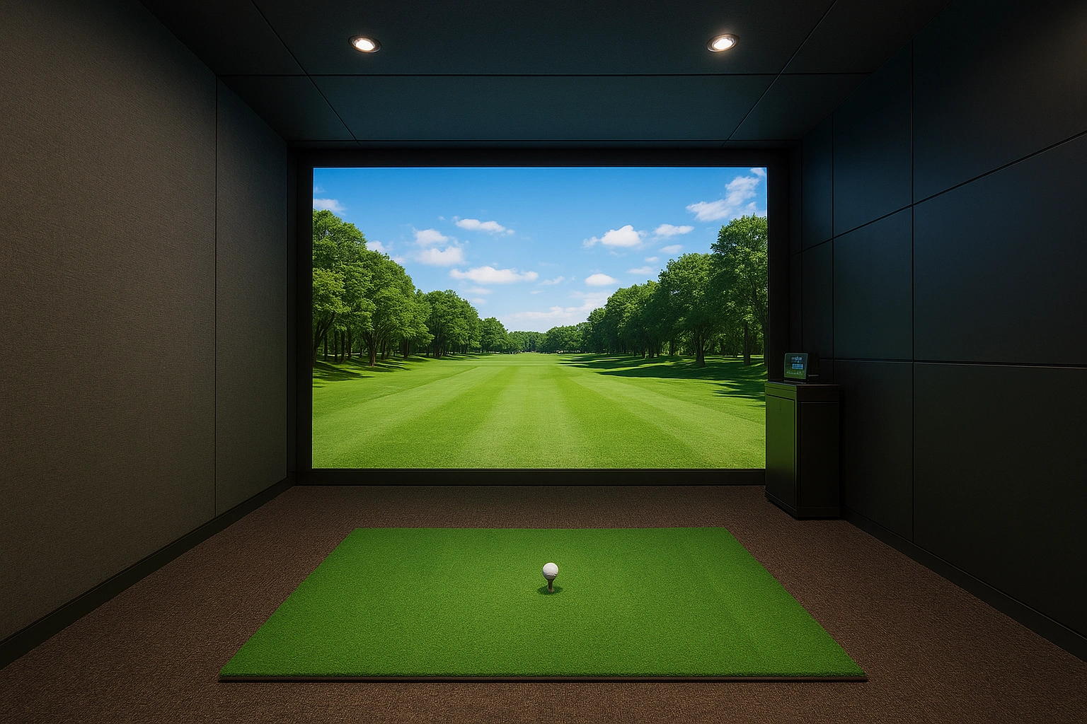 室内設備で冬も練習可能